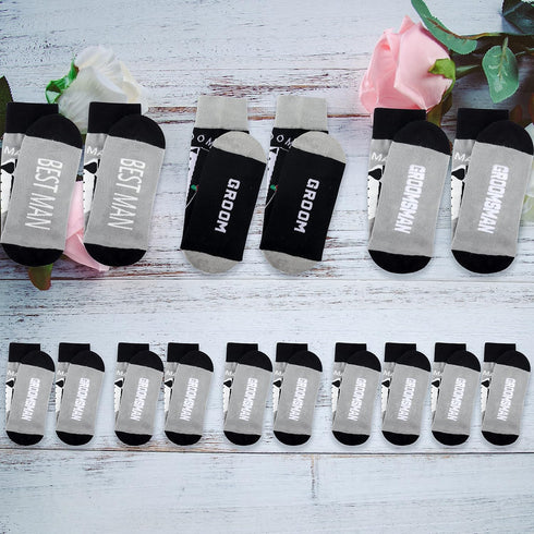 Groomsmen Gift Set: Best Man Socks for Wedding Party